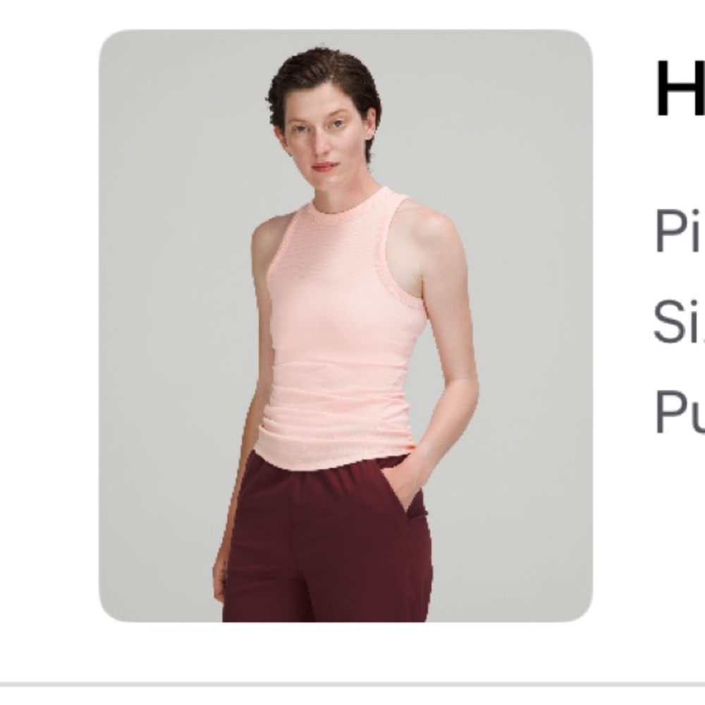 Lululemon Hold Tight Crew Neck Tank